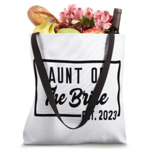 Aunt of the Bride Est 2023 Established Cute Party Shower Tote Bag