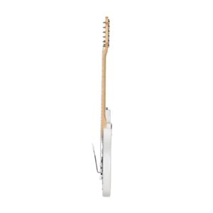 Monoprice 6-String Cali DLX Plus Electric Guitar - Right Handed, Gig Bag, Solid Ash Body, Ivory - Indio Series