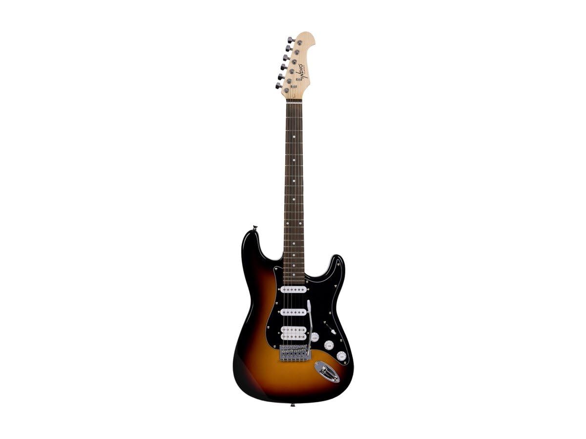 Monoprice 6 String Solid-Body Electric Guitar, Right (610036), Sunburst