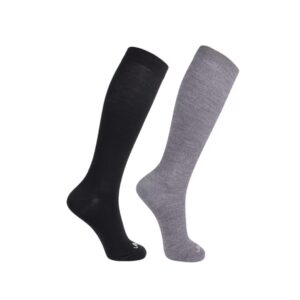 ja vie JAVIE 80% Merino Wool Ultra Soft 15-20mmHg Graduated Compression Socks for Women & Men Large