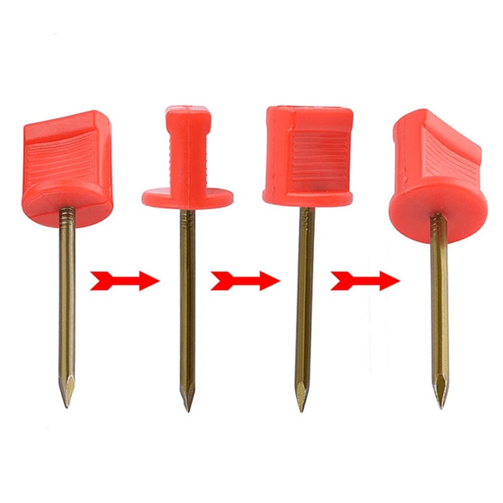 20pcs Archery 2.5inch Target Face Pins Manganese Steel Target Pins Fix Paper Face Foam Straw Targets