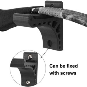 MiOYOOW Wall Mount Bow Holder, Portable Bow Storage Wall Hanger with Adhesive Back Design for Recurve Compound Bow