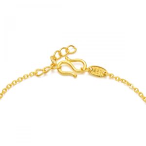 CHOW SANG SANG 999.9 24K Solid Gold Price-by-Weight 4.49g Gold Modern Bead Bracelet for Women 82806B | 7.4", (19 CM)