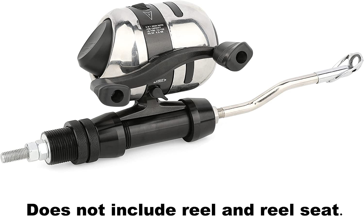 AMEYXGS Bowfishing Power Rod Line Guide Rod Slingshot Fishing Reel Seat Attachment Spin Cast Reels Holder Breakout Shoot Through Stainless Steel Rod…