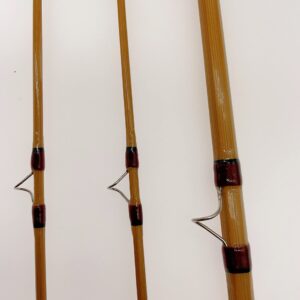 New Bamboo Fly Rod with Nickel Silver Downlocked Reelseat and Agate Strip Guide. (8'0" #6)