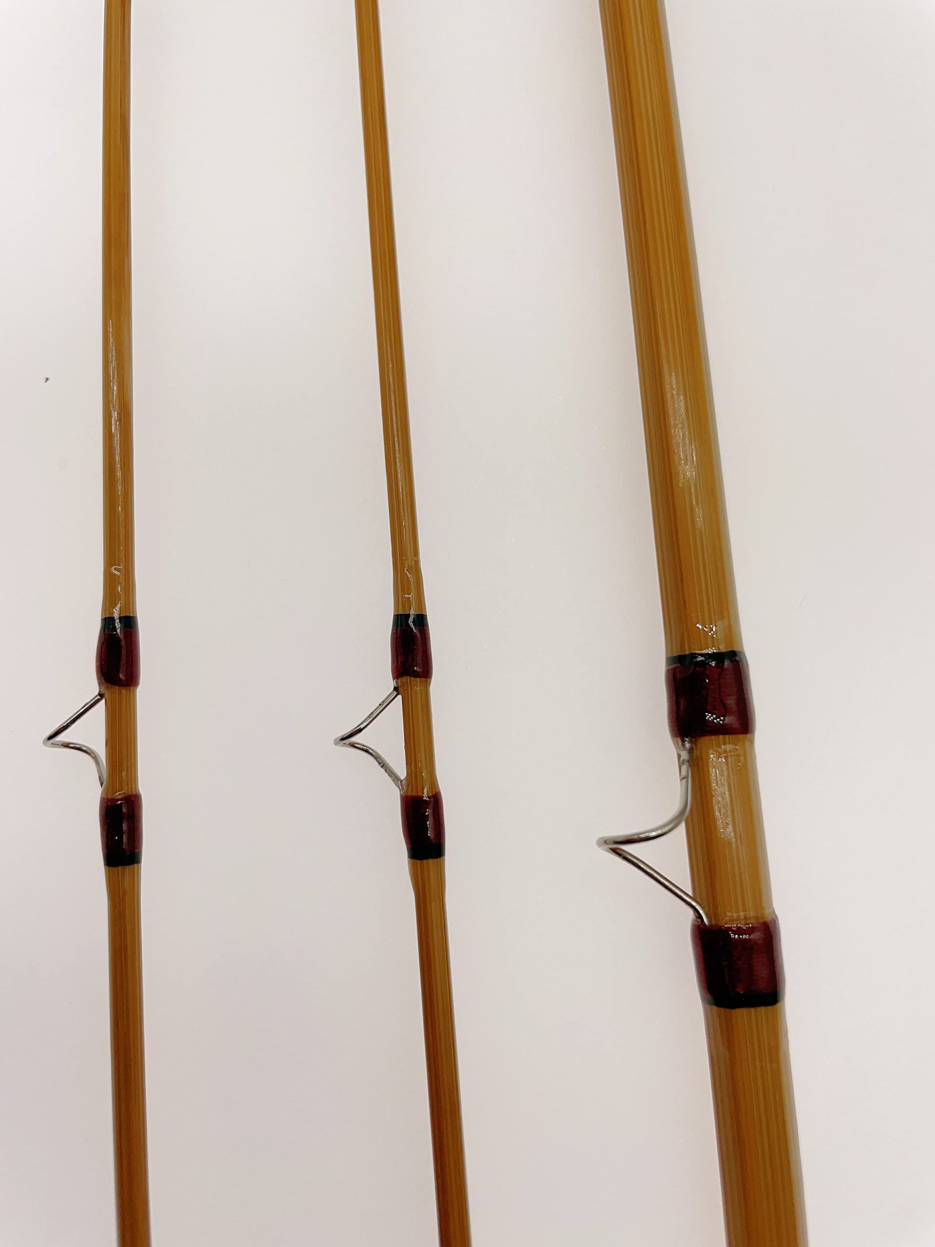 New Bamboo Fly Rod with Nickel Silver Downlocked Reelseat and Agate Strip Guide. (8'0" #6)