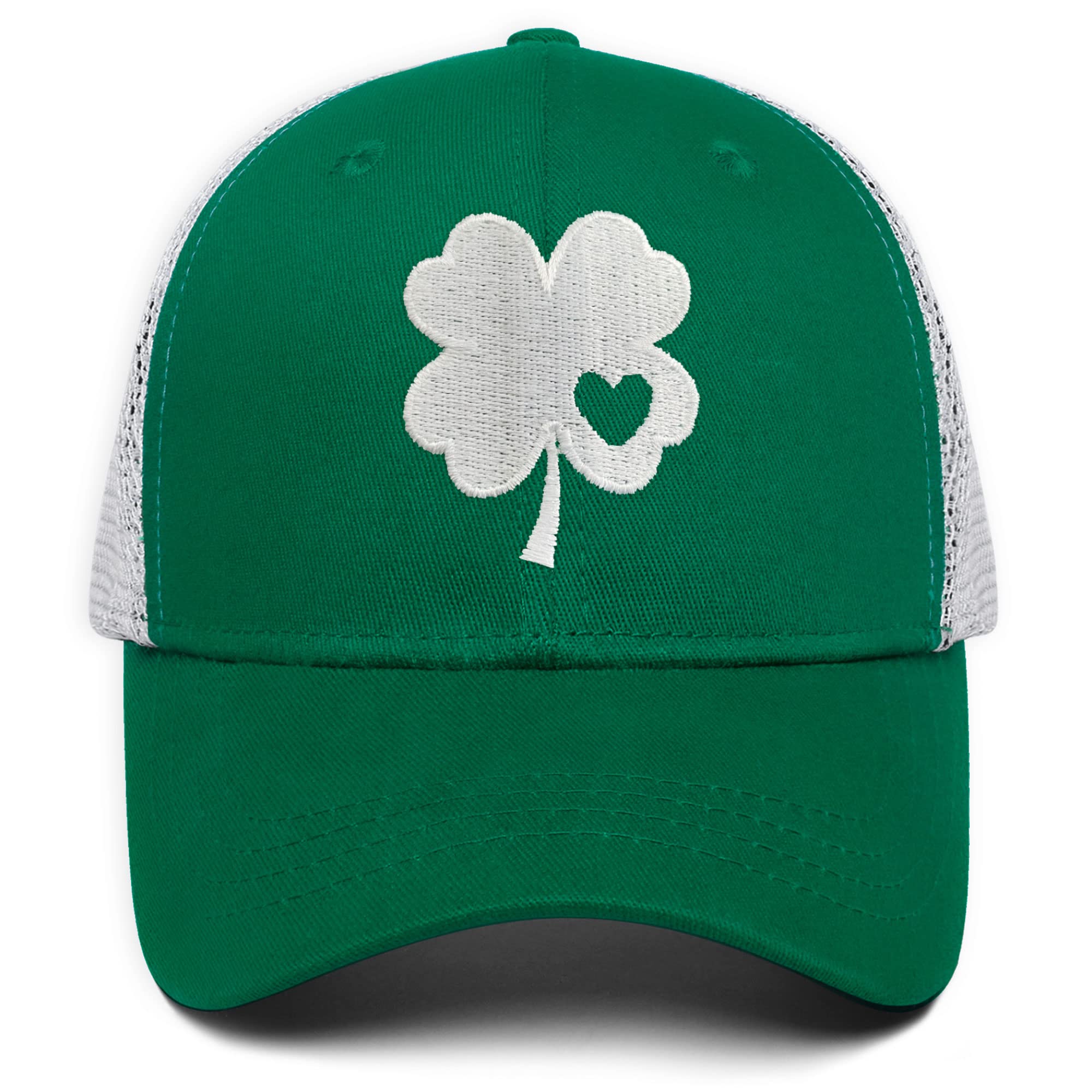 St. Patrick's Day Clover Baseball Cap Adjustable Trucker Hat Fashion Dad Hat Sports Hat St. Patrick’s Day Gift