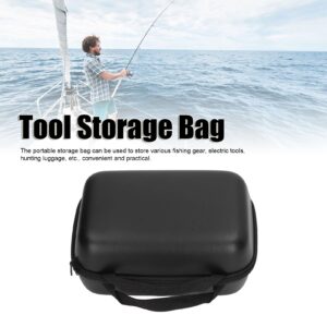 Garosa Portable Tool Storage Bag with Baffle Waterproof PU Fishing Reel Carrying Tools Bag Accessories Reservoir Package 27 * 20 * 12cm for Outdoor Working