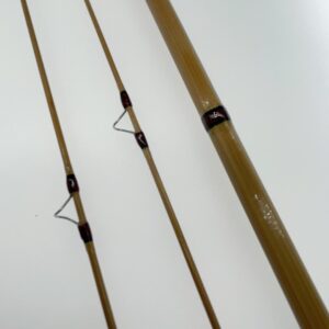 New Bamboo Fly Rod with Nickel Silver Downlocked Reelseat and Agate Strip Guide. (8'0" #6)