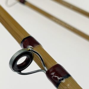 New Bamboo Fly Rod with Nickel Silver Downlocked Reelseat and Agate Strip Guide. (8'0" #6)