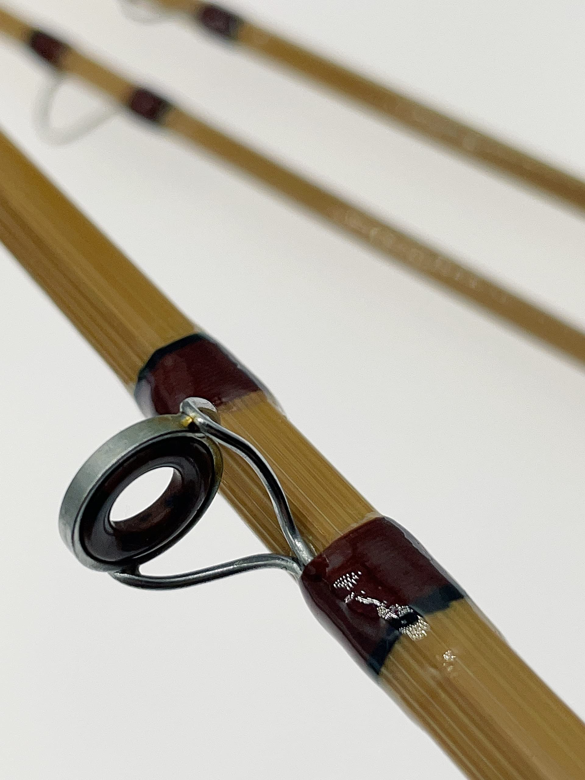 New Bamboo Fly Rod with Nickel Silver Downlocked Reelseat and Agate Strip Guide. (8'0" #6)