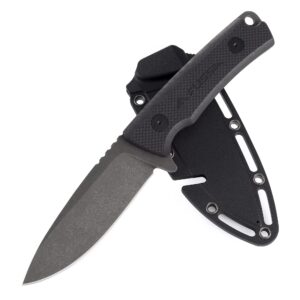 FLISSA Folding Pocket Knife, Fixed Blade Hunting Knife