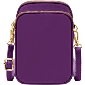 YINHEXI Small Crossbody Bags Purses for Women, Mini Crossbody Cell Phone Purse Wallet for Women and Men, Shoulder Bag (Purple)