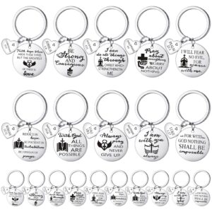 sinmoe 20 pieces christian keychains for women bible verse keychain christian gift for women faith religious keychains for women men christian inspirational keychains easter prayer christian keyring