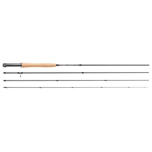 Greys Lance 9' 5wt Fly Fishing Rod, 4-Piece Intermediate Modulus Carbon Blank, Anodised Alloy Reel Seat, AAA Cork Handle