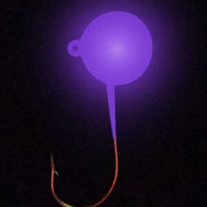 Big Nasty Tackle Lead-Free Super Glow Jigs (1 Pack) (Purple, 3/4 oz)