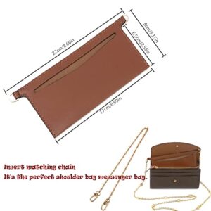 Lckaey purse insert Bag accessories kit- for Wallet Sarah bag, handbag inner bag organizer, 3015- brown