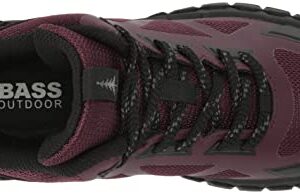 BASS OUTDOOR Women's Peak Seamless Hiker Mid Hiking Boot, FIG, 9