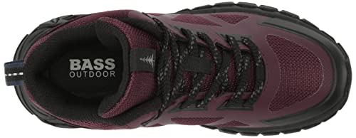 BASS OUTDOOR Women's Peak Seamless Hiker Mid Hiking Boot, FIG, 9