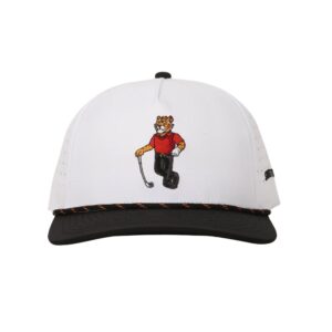 SHANKITGOLF Tiger Golf Hat Adjustable Rope Golf Hat Funny Golf (Black Rope Hat)