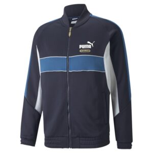 PUMA Mens King Athletic Outerwear Casual Full Zip - Blue - Size S