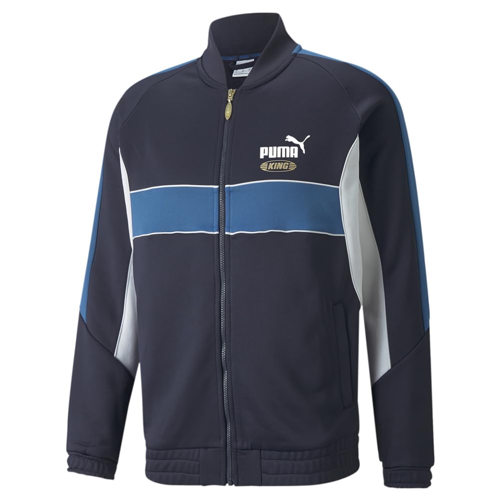 PUMA Mens King Athletic Outerwear Casual Full Zip - Blue - Size S