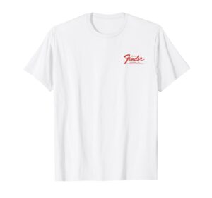 fender vintage guitar pocket logo t-shirt