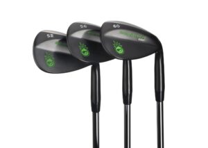 bombtech - premium golf wedge set - 52, 56, 60 degrees golf wedges - max groove for increased spin - black wedges…