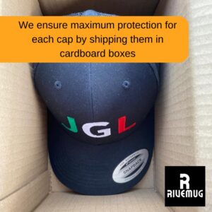 RIVEMUG JGL Embroidered Trucker Hat, Chapo Guzman Cap Chapito 701 Snapback Hat Adjustable Hat Black