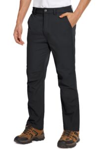 magcomsen mens hiking pants lightweight quick dry pants classic casual pants golf work pants spring pants,black 34