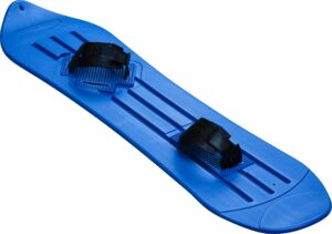 slippery racer kids snowboard with adjustable bindings for beginners-blue (blue)