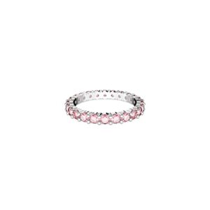 swarovski matrix vittore ring, pink stones on a rhodium finished band, size 8, part of the matrix vittore collection