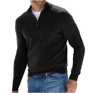 Mens Designer Shirts Solid Color Half Zipper Stand-Up Collar Long Sleeve Pullover Cashmere Blouse Warm Bottoming Tops White Work Shirt Button Up Shirt Designer Shirts for Men