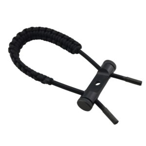 zczqc bow wrist sling archery wrist rope black archery adjustable compound wrist rope bow sling strap