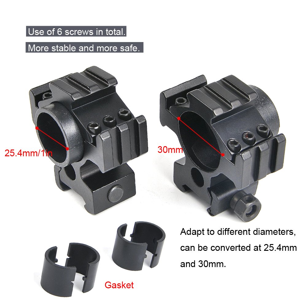 BESTSIGHT 3-9X40 Rifle Scope with Scope Rings