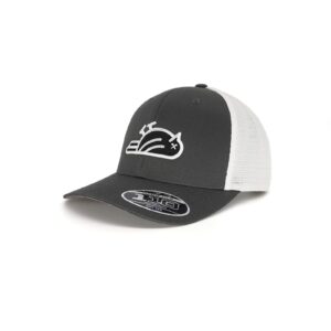 birdie slayer - charcoal & white flexfit® 110 trucker golf hat