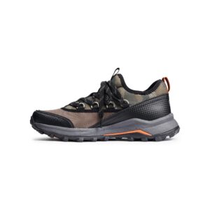 BASS OUTDOOR Women’s Trek Ultralite Hiking Shoes – Lace-Up Trail Sneakers, GRN CAMO/BLK, 8.5