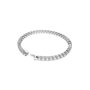 SWAROVSKI Matrix Tennis Bracelet, Round Clear Stones on Rhodium Finished Band, Size S, Part of the Matrix Tennis Collection