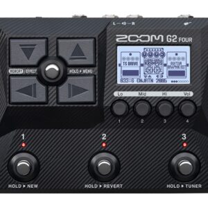 Zoom G2 Four Guitar Multi-Effects Processor, Multi-Layered IR’s, Amp Modeling, 75+ Built-in Effects, Looper, Rhythm Section, Tuner, Audio Interface, Lightweight