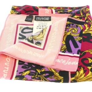 VERSACE JEANS COUTURE Foulard Donna Multicolor Foulard con logo lettering all-over e fantasia baroque UNI