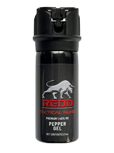 REDD Pepper Spray, Tactical Nuke - (1.40% MC) Maximum Strength Pepper Gel - (2 oz)