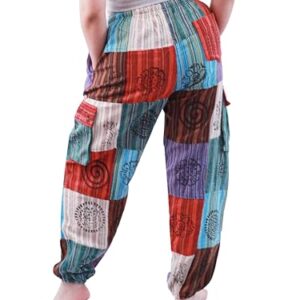 Handmade Om Pants Patchwork Pants Unisex Multisize Himalayan Bohemian Trousers (as1, Alpha, m, Regular, Regular) Multicolor