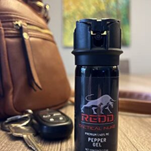 REDD Pepper Spray, Tactical Nuke - (1.40% MC) Maximum Strength Pepper Gel - (2 oz)