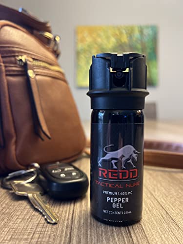 REDD Pepper Spray, Tactical Nuke - (1.40% MC) Maximum Strength Pepper Gel - (2 oz)