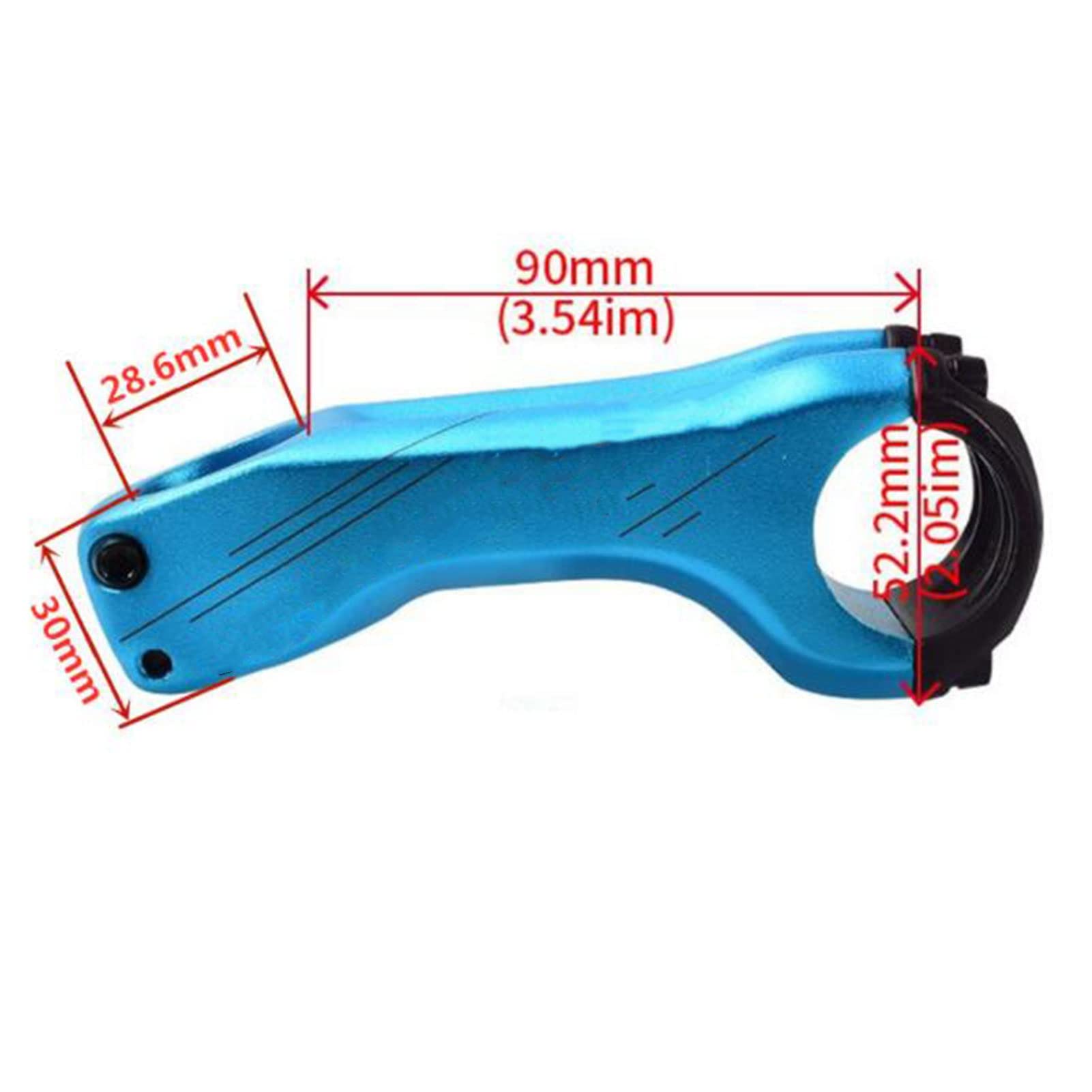 ZECHAO Mountain Stem,17 Degree Steerer Bike Handlebar Stem 70/90mm Aluminum Alloy 31.8mm XC AM DH Mountain Road Bike Stem Bike Parts Bike Stem (Color : Colorful, Size : 70mm)