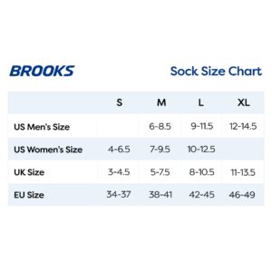 Brooks Ghost No Show Socks I Performance Running Low Profile Socks with Arch Support for Men & Women - Black - X-Large