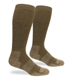 covert threads ice military boot sock - coyote brown, large