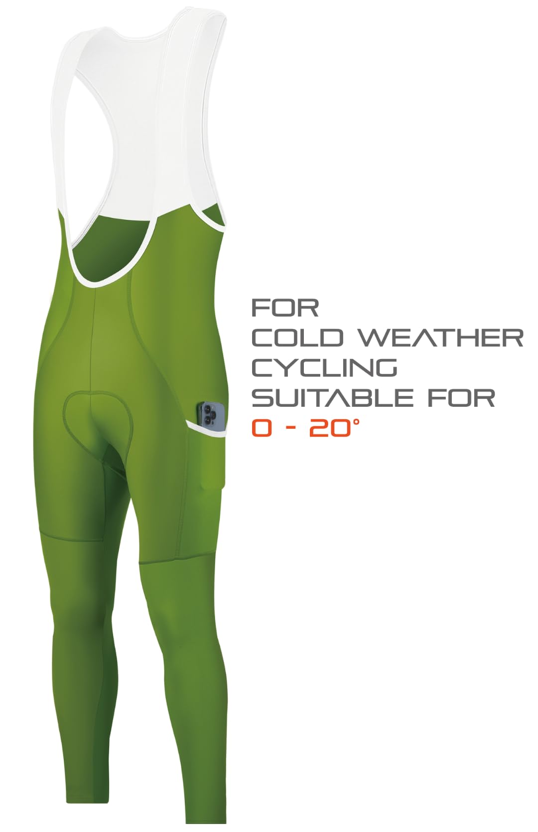 CEROTIPOLAR Thermal Fleece Cycling Tights, Bibs Tights, Bike Bibs Pants for Fall and Cold Winter