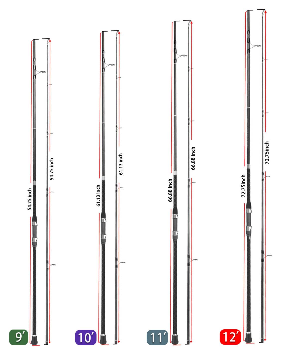 LITTMA—Surf Rods LITTMA Surf Spinning Rod Surf Rods Saltwater 12ft 9ft 10ft 11ft Graphite Surf Rod Surf Casting Rod Surf Fishing Rod Surf Rod Saltwater Surf Travel Rod Surf Rod Barra de Surf Surf Rod