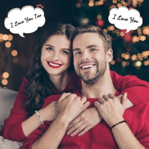 Tarsus Valentines Day Gifts for Him Boyfriend Husband, Couples Gift Ideas, Matching Bracelets for Couples I Love You Gift for Him Her Boyfriend Girlfriend BF GF Christmas Anniversary Jewelry